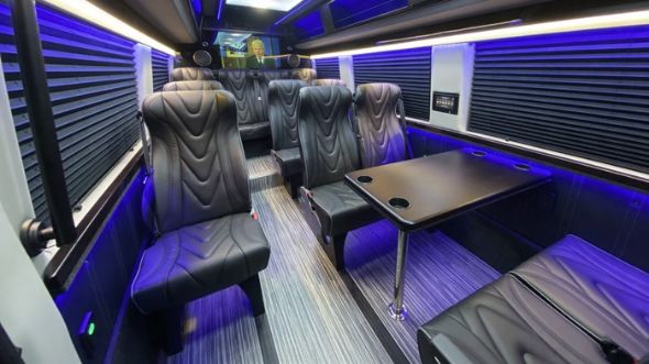 meridian 18 passenger sprinter van interior