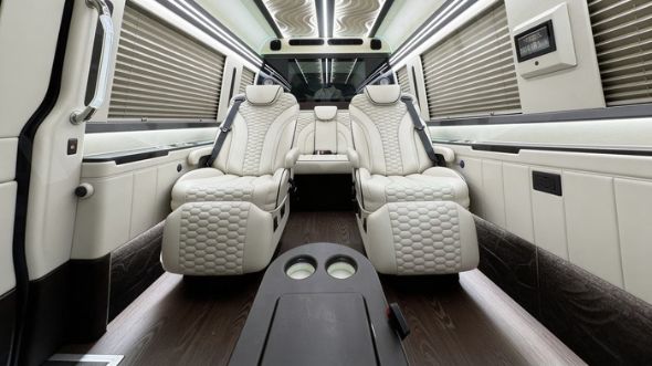 meridian 8 passenger sprinter van interior