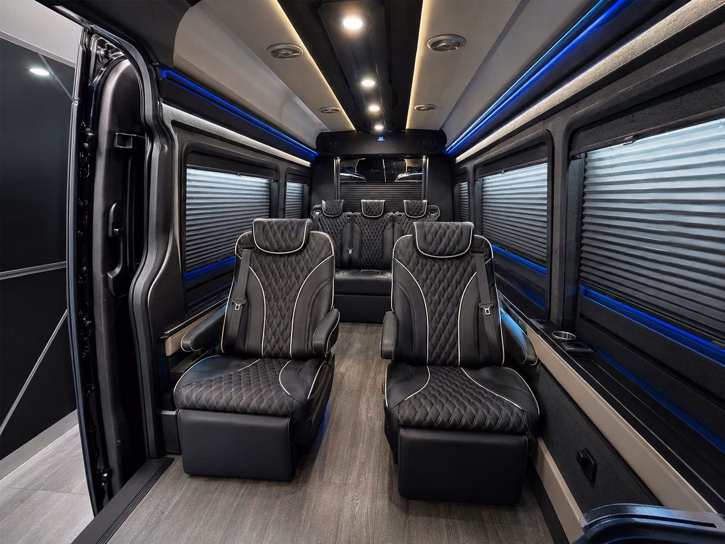 meridian 10 passenger sprinter van inside