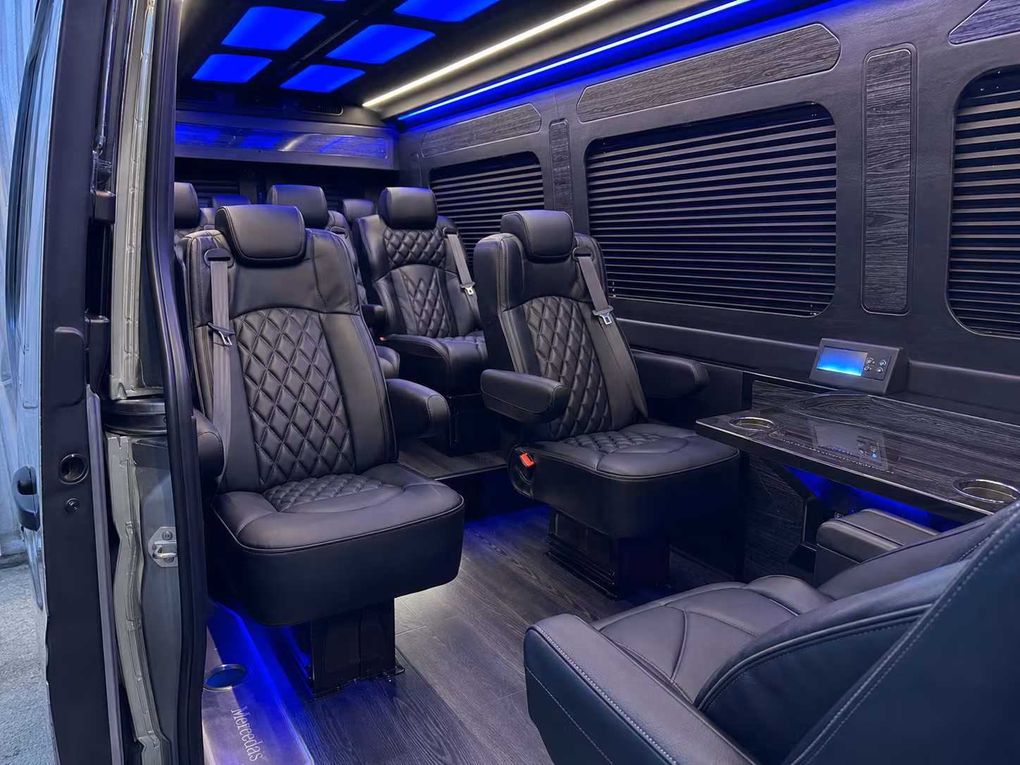 meridian 10 passenger sprinter van interior