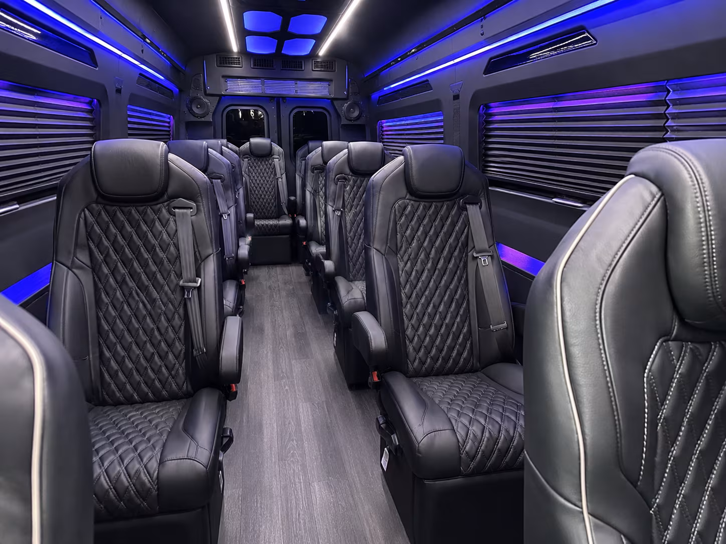 meridian 12 passenger sprinter van interior