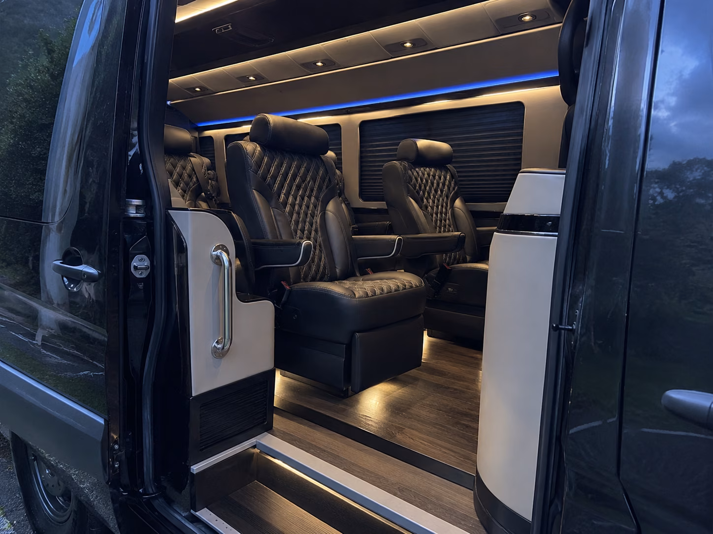 meridian 15 passenger sprinter van inside
