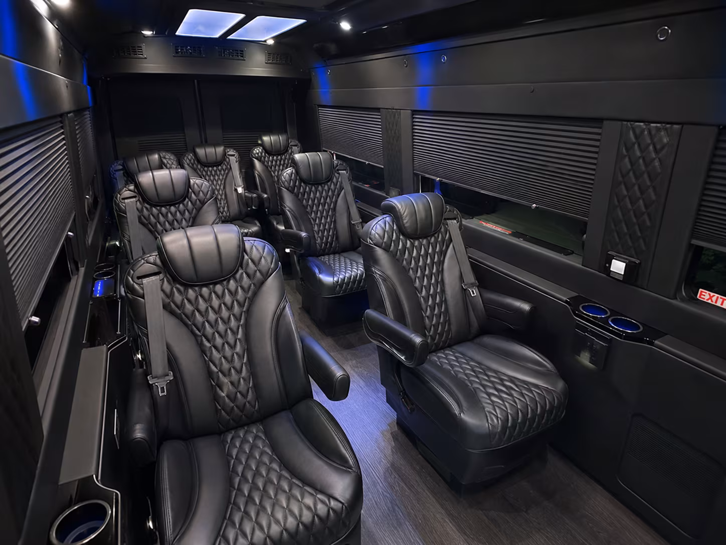 meridian 18 passenger sprinter van interior