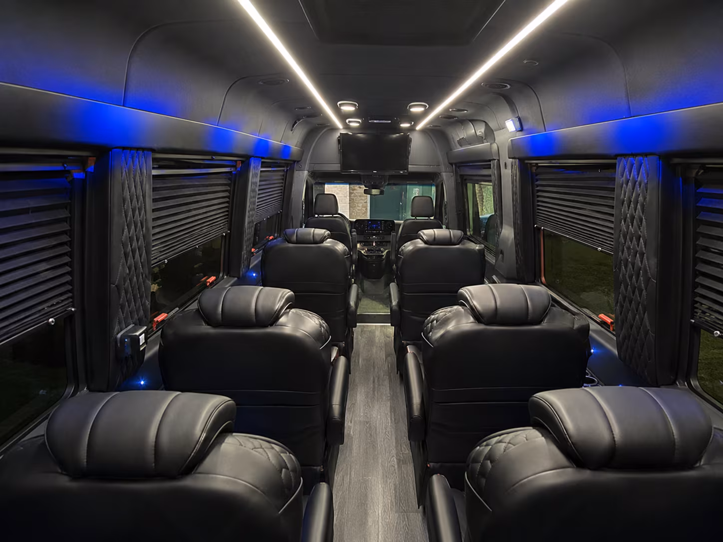 meridian 20 passenger sprinter van inside