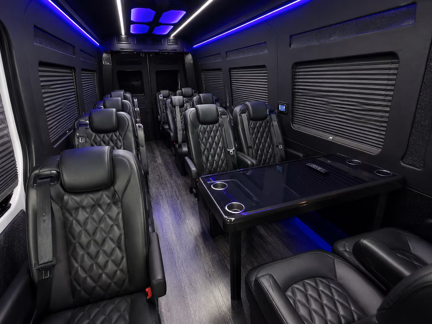 meridian 8 passenger sprinter van inside