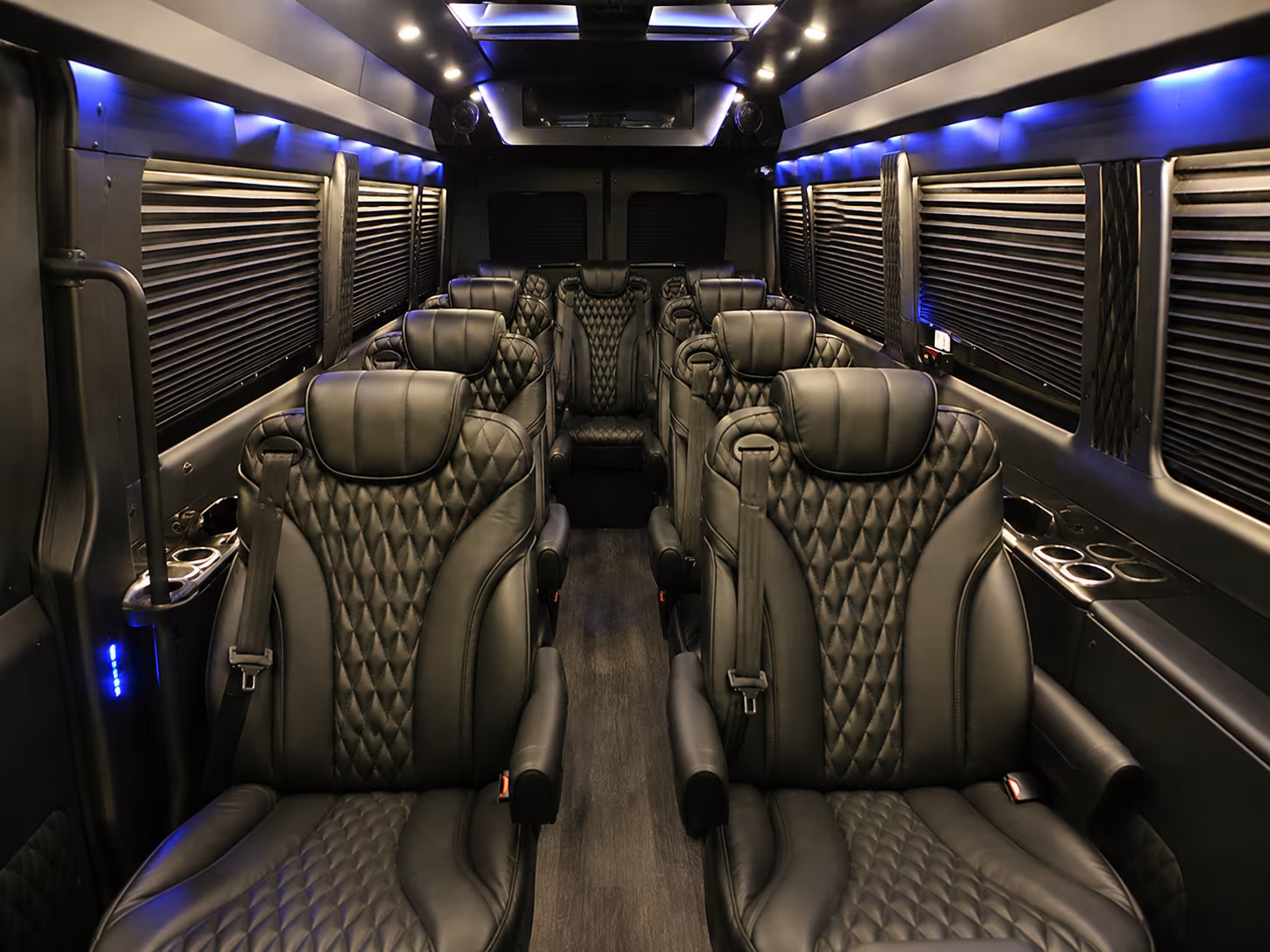 meridian 8 passenger sprinter van interior